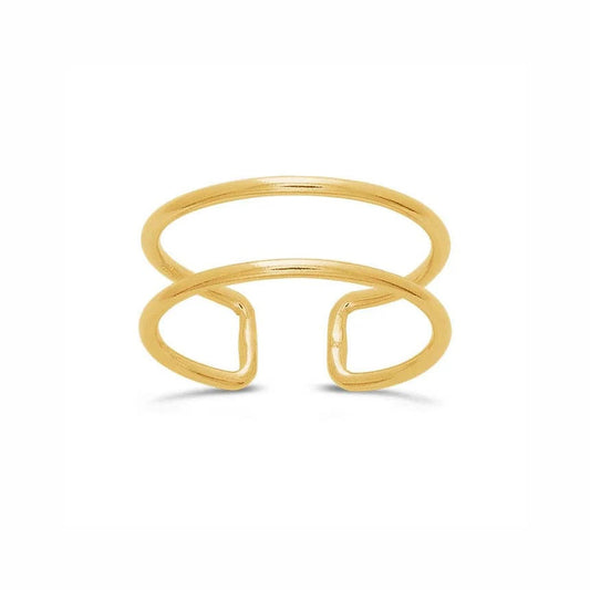 Double-Cuff Stackable Ring