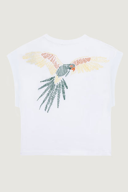 Maison Labiche | White Parrots T Shirt