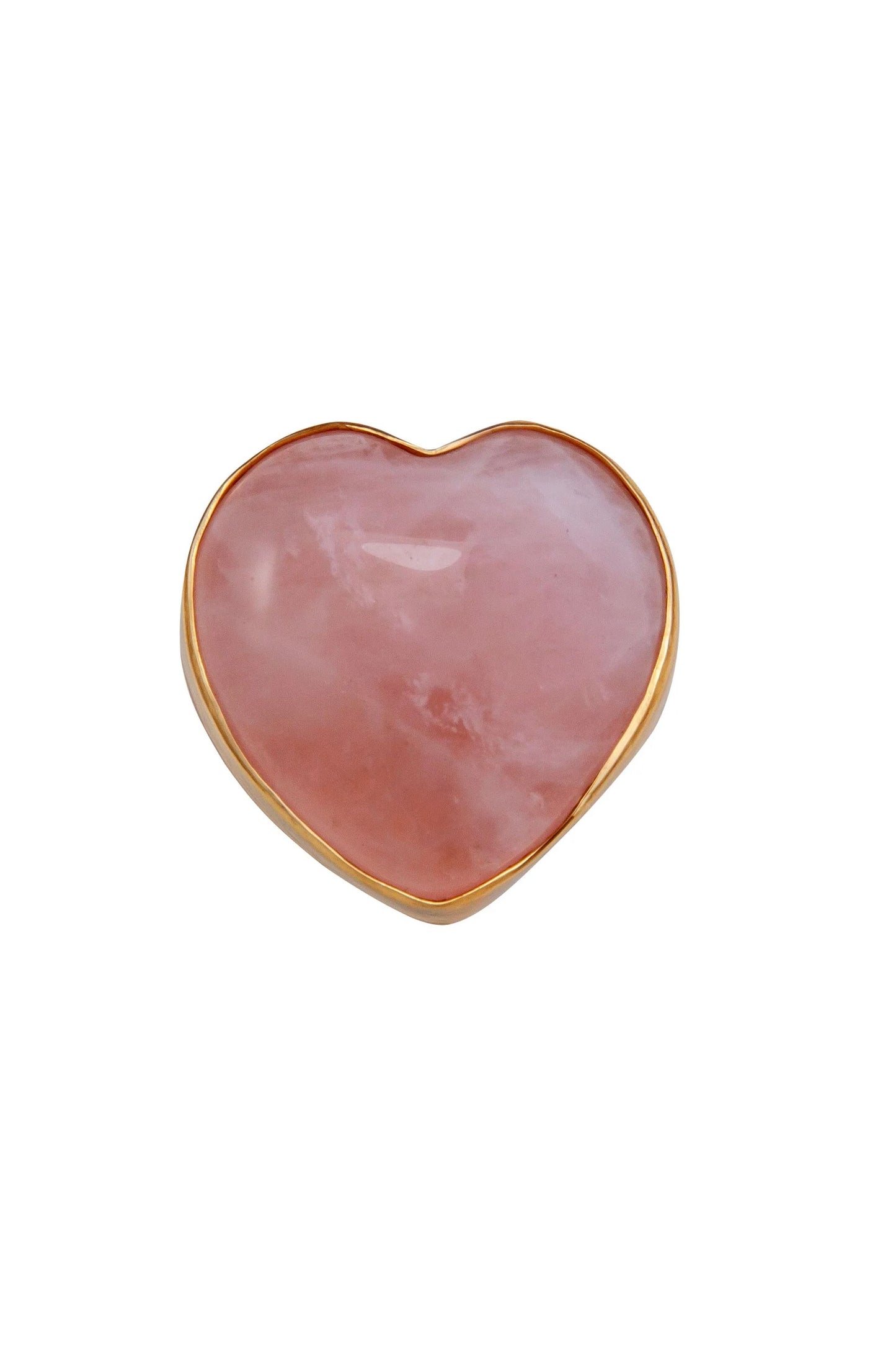 Charles Albert Alchemia Rose Quartz Heart Adjustable Ring