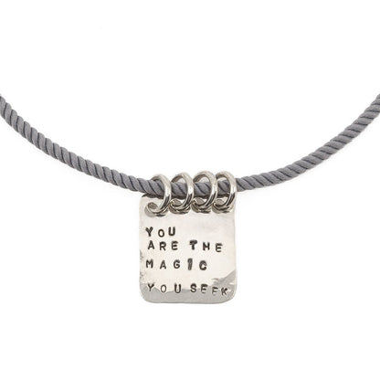 Large Mantra Pendant - You Are The Magic You Seek