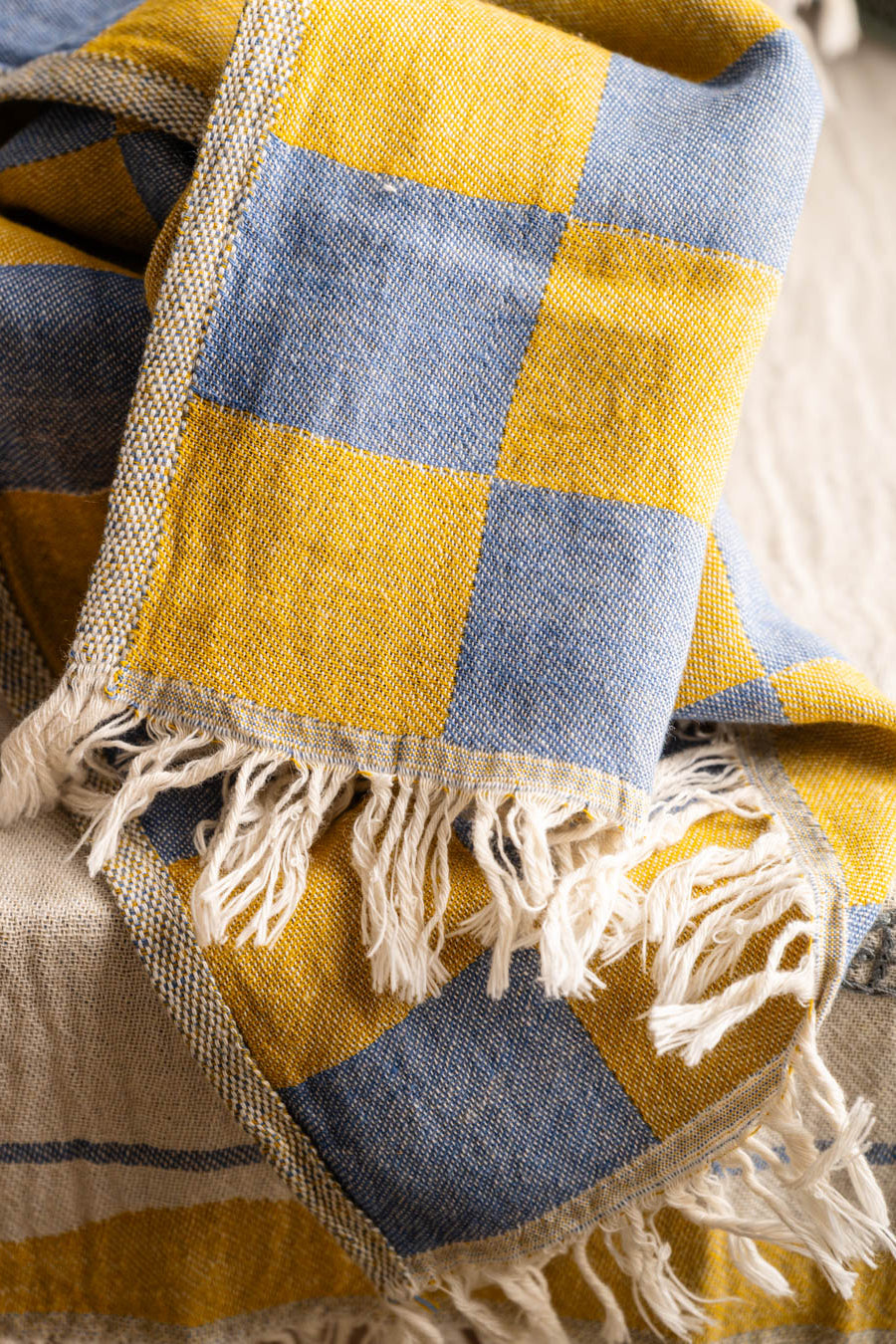 Olive & Loom - Sardine Hand Stitched Kitchen Towel