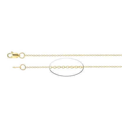 14K Fine Yellow Gold Cable Chain