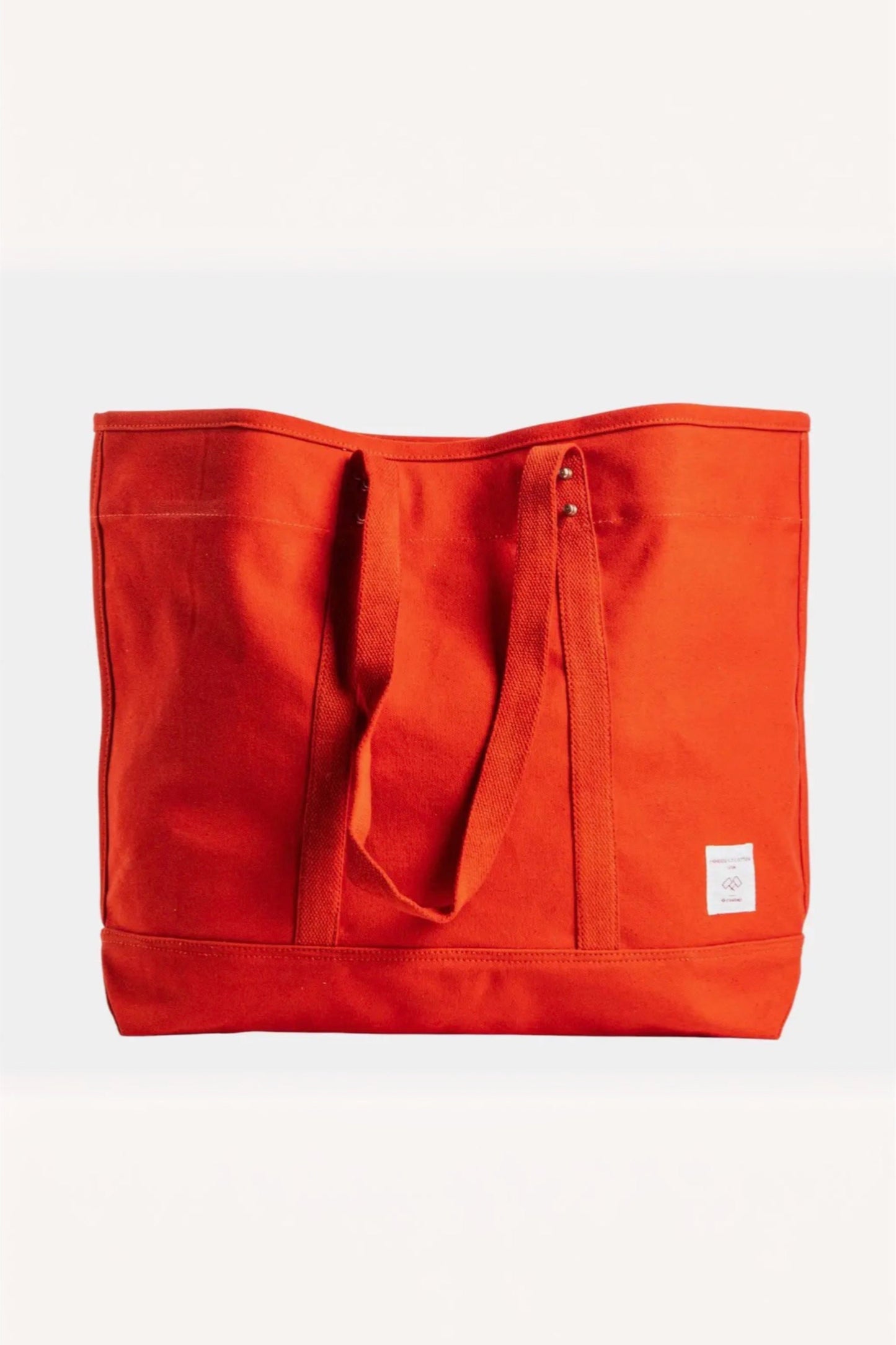 IMMODEST COTTON - Large East West Tote | Persimmon