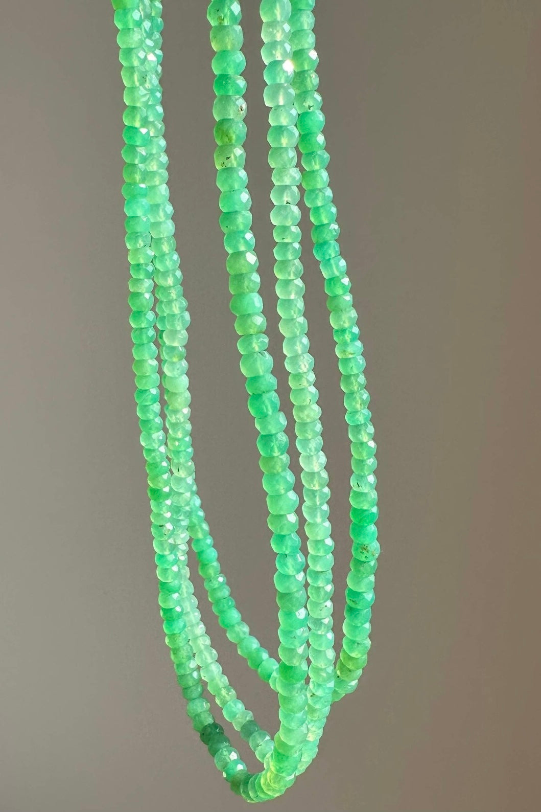Anokhi Green - Chrysoprase Bright Green Necklace