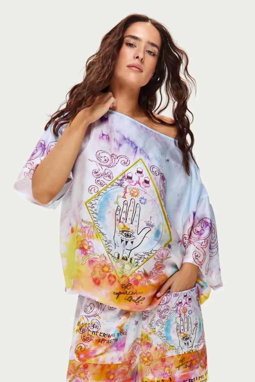 ME369 Ruby Cropped T-Shirt - Runic Whisper