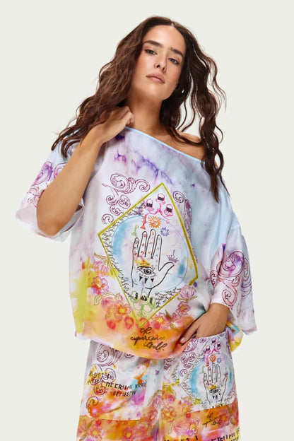 ME369 Ruby Cropped T-Shirt - Runic Whisper