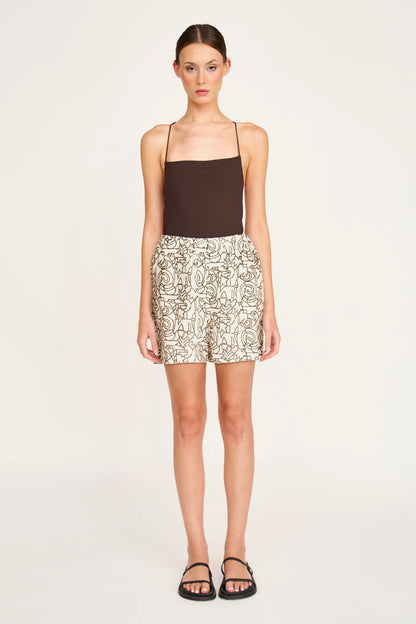 MIRTH Woodstock Short in Chocolate Heka