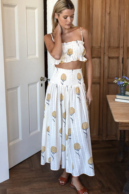 Emerson Fry Vacation Top - Fan Flowers Marigold