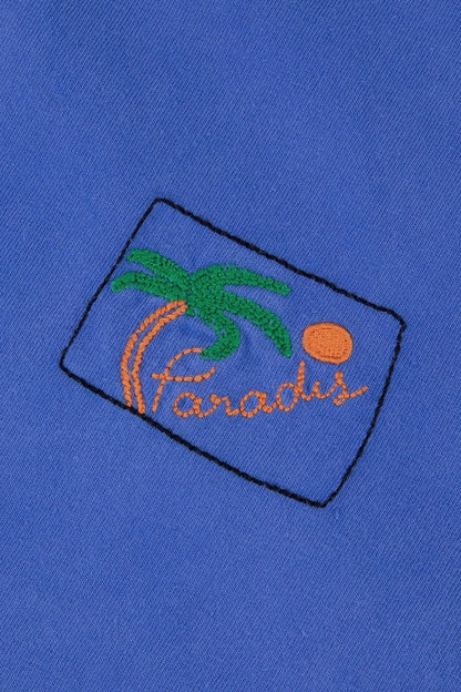 Maison Labiche | Greek Blue Washed Palmier T Shirt