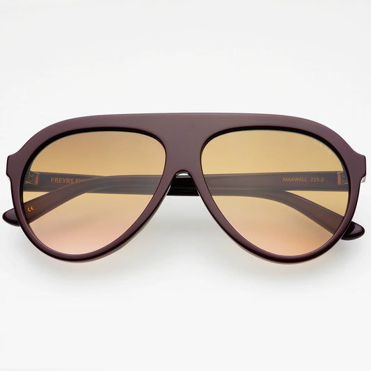 Freyrs Maxwell Acetate Sunglasses - Burgundy