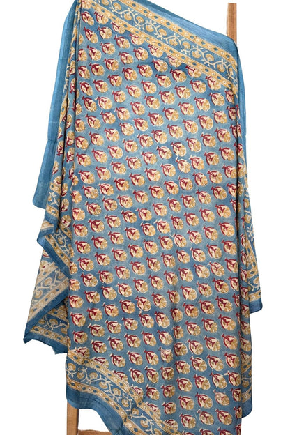 The Fox and The Mermaid - Block Printed Cotton Sarong