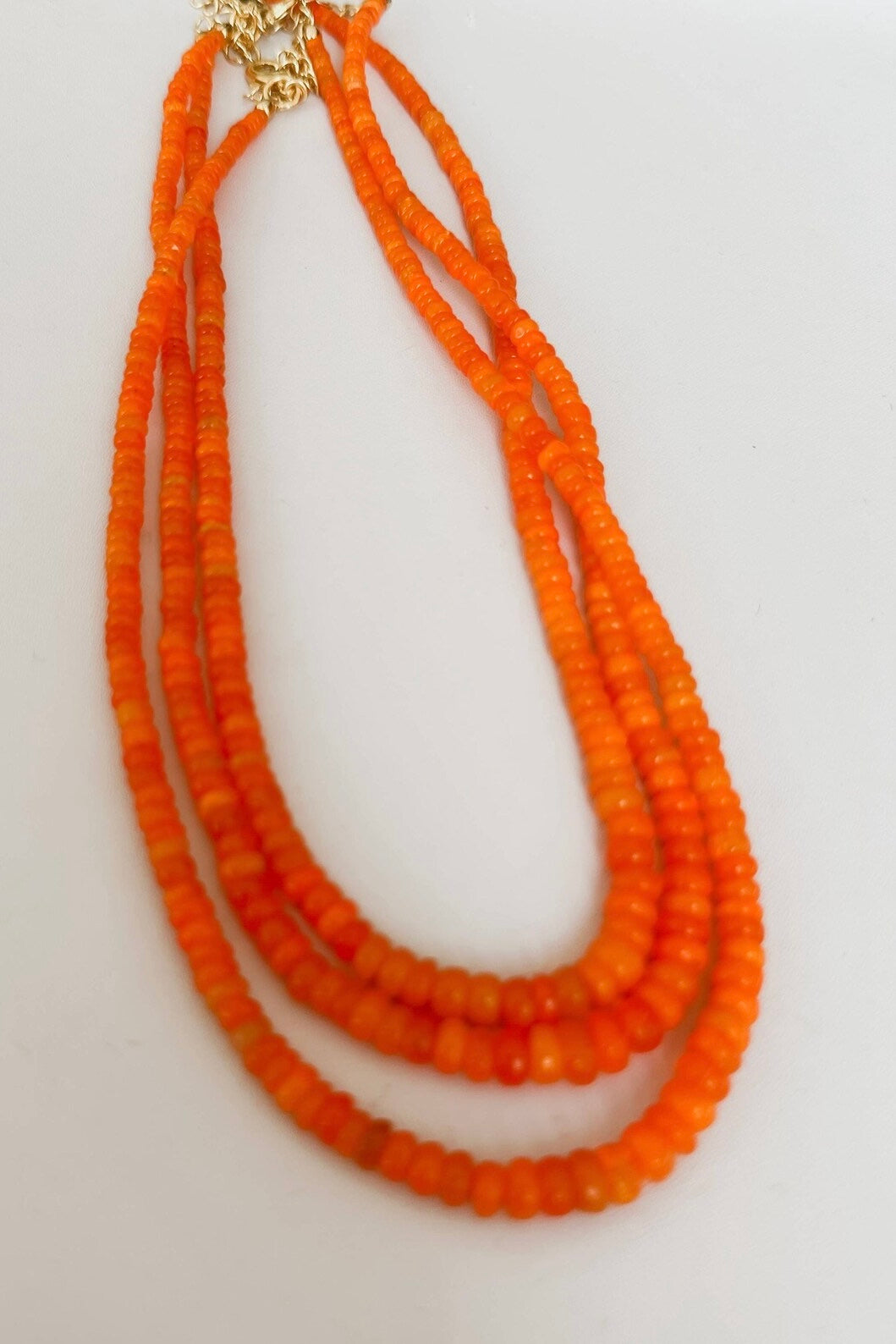Anokhi Green - Orange Opal Necklace