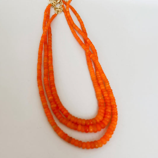 Anokhi Green - Orange Opal Necklace