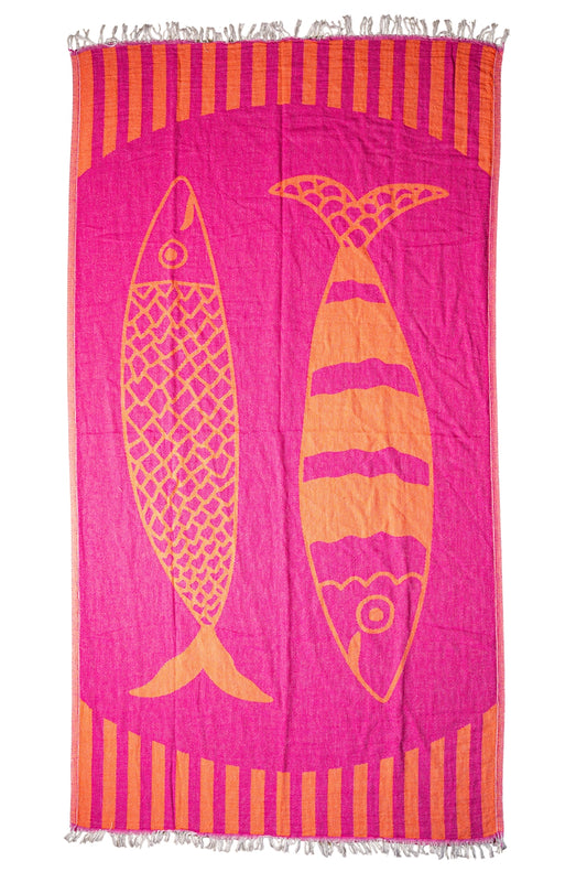 Olive & Loom - Sardine Beach Towel in Pink