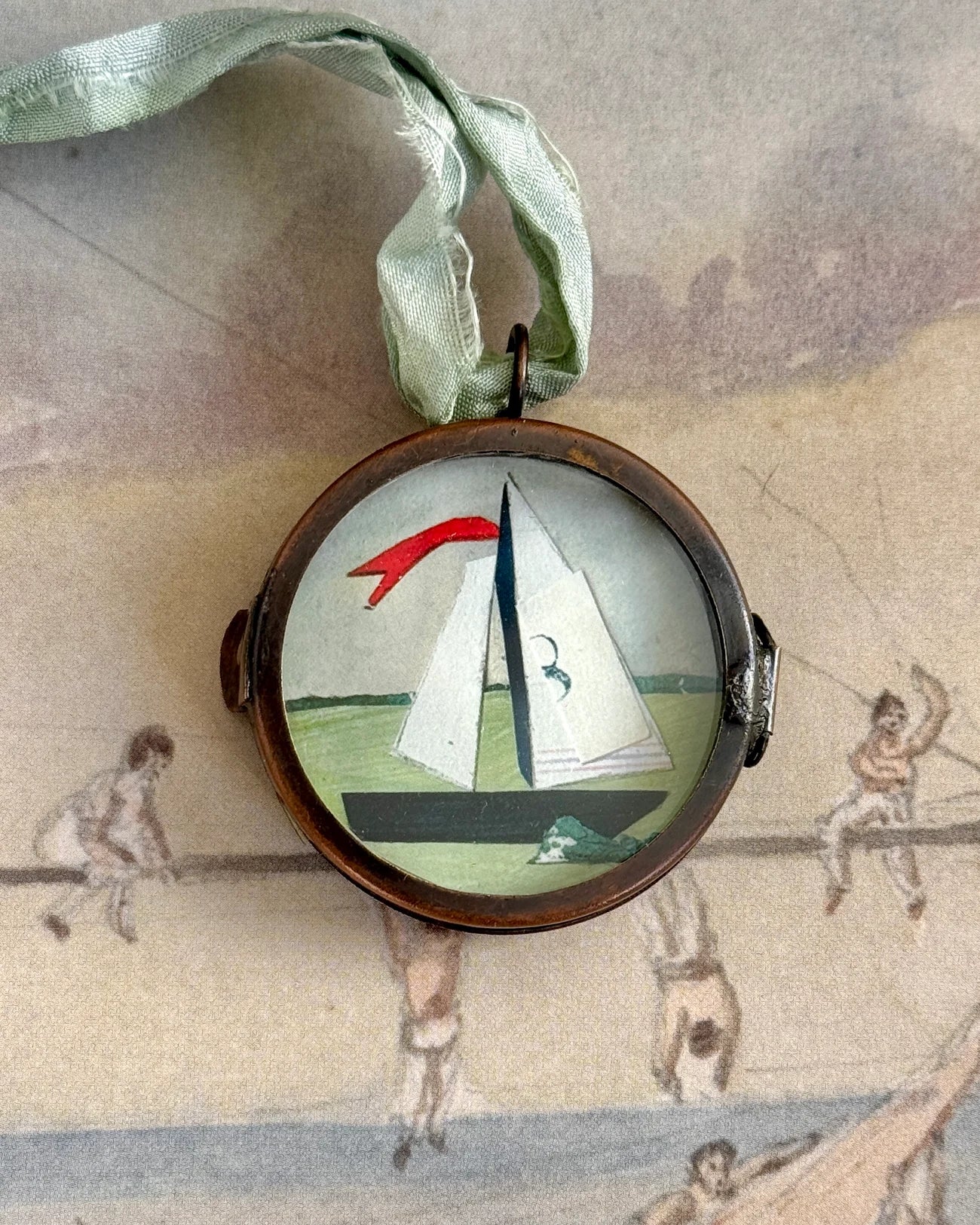 Maris Mirum Art Locket Ornament - Sail No. 8