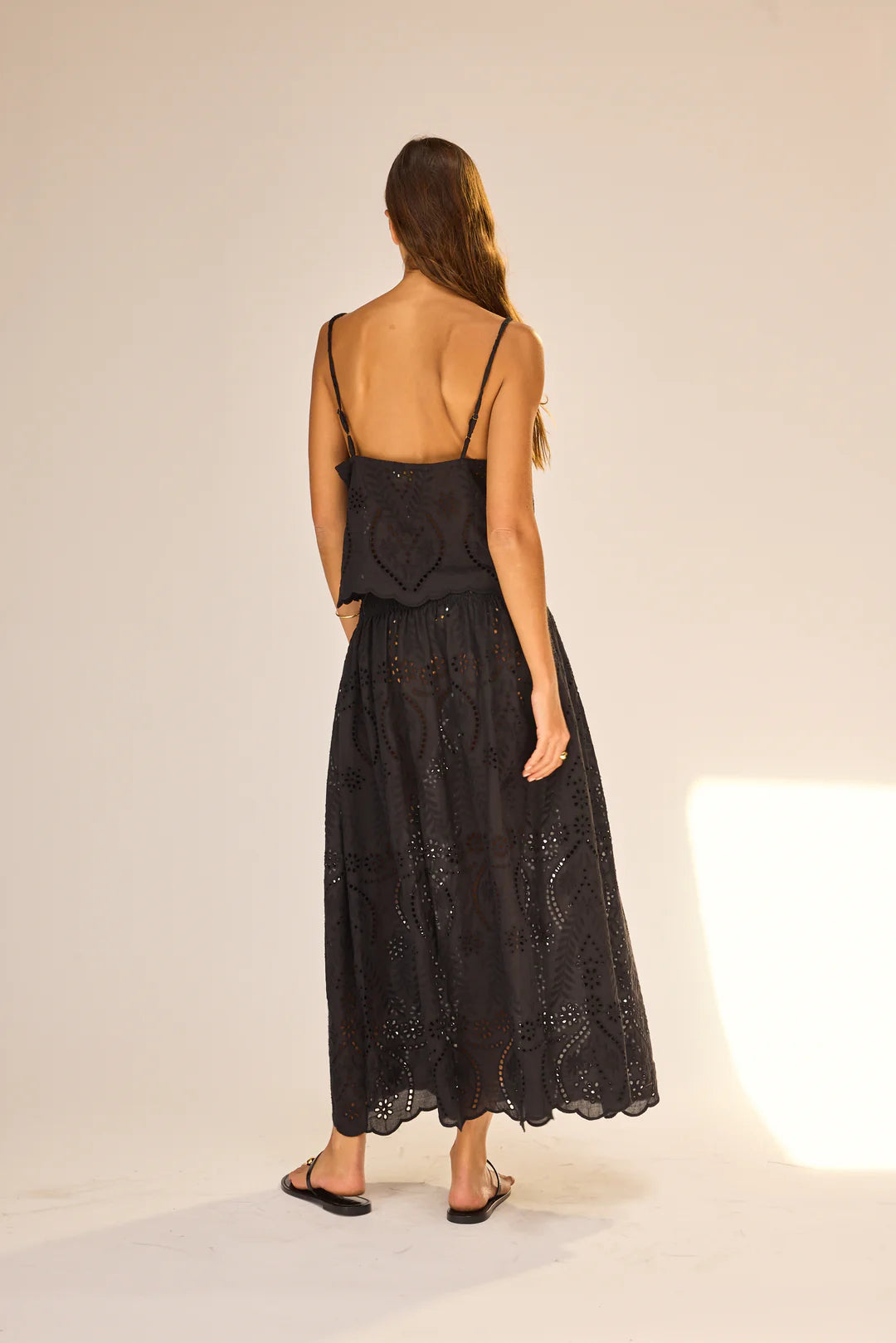 Natalie Martin - Fern Cami - Athena Embroidery Black