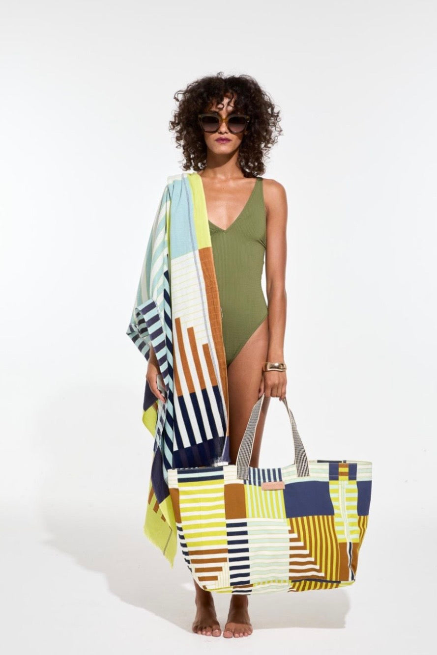 Mapoesie Lime Riviera Beach Towel