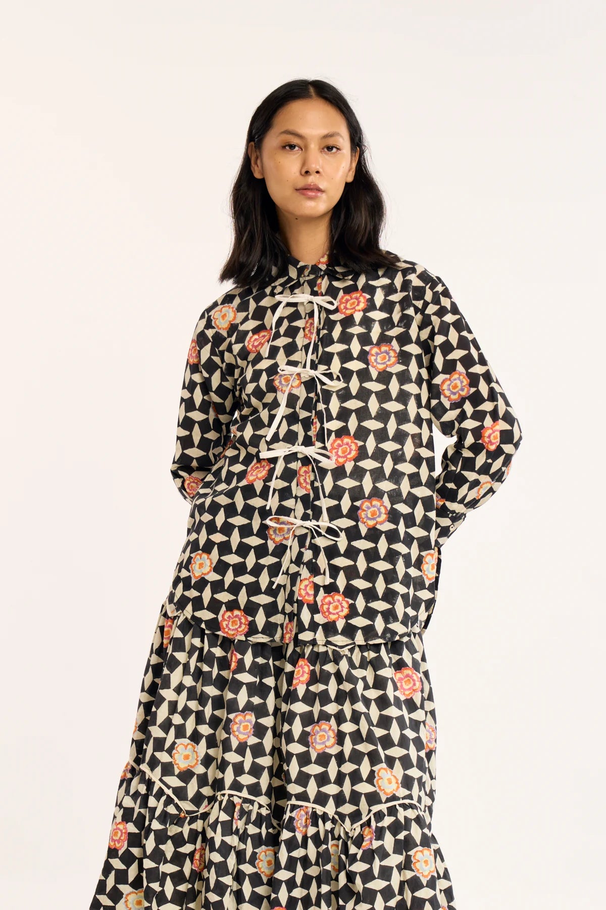 Rujuta Sheth - Alma Shirt In Atlas Floral