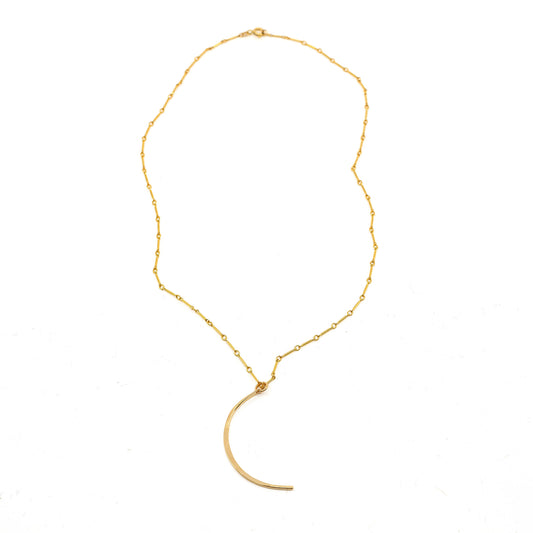 Crescent Pendant Necklace - Small