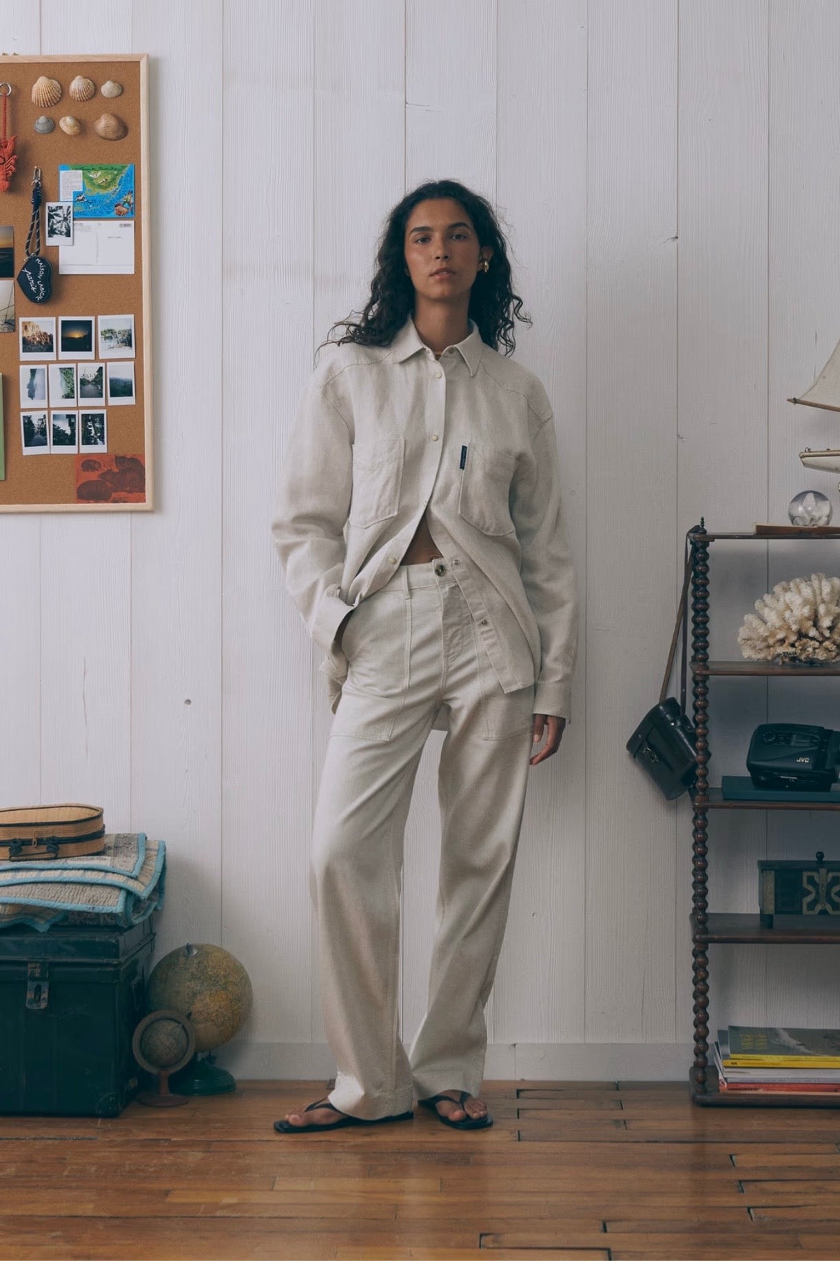 Maison Labiche | Denim Sandstone Postcard Shirt
