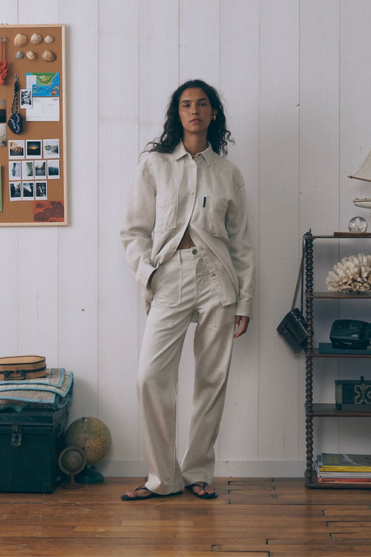 Maison Labiche | Denim Sandstone Postcard Shirt