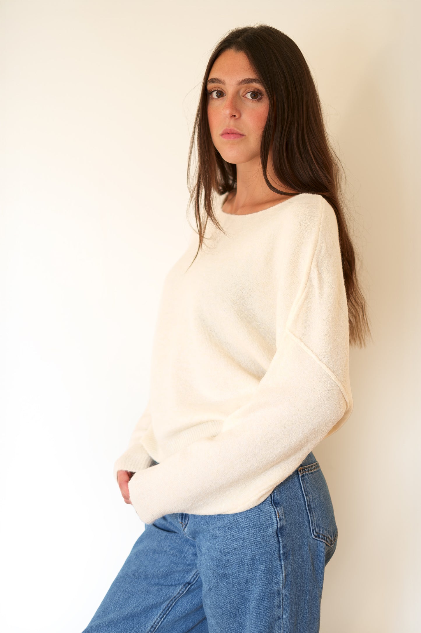 American Vintage Damsville Jumper - Melange Pannacotta