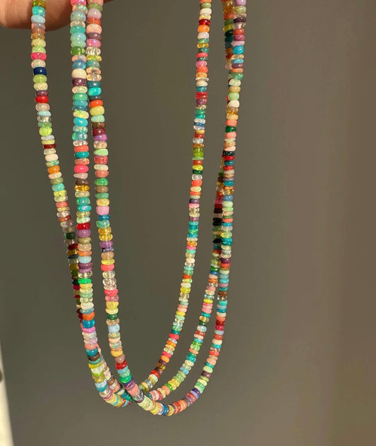 Anokhi Green - Ethiopian Opal Necklace