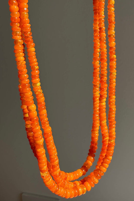 Anokhi Green - Orange Opal Necklace
