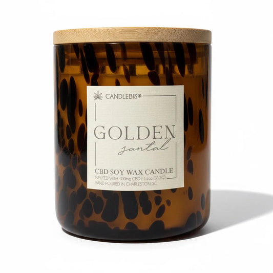 Candlebis - Golden Santal CBD Candle
