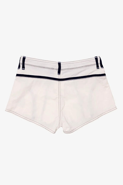 Made Some Short Shorts - White / Navy