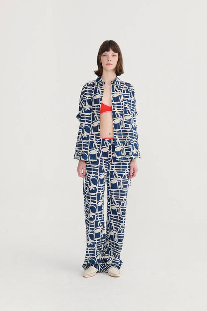 Bobo Choses - Cookery festival pattern wide‑leg trousers