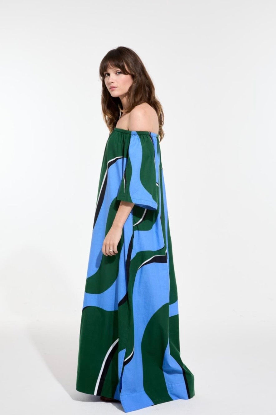Mapoesie Teal Palao Madone Dress