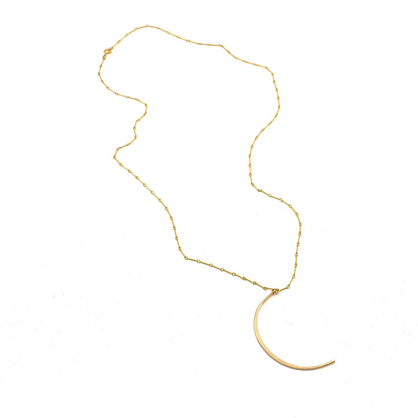 Crescent Pendant Necklace - Large