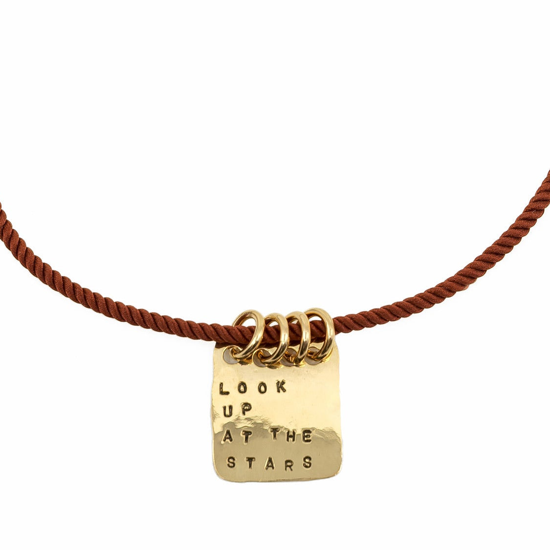 Large Mantra Pendant - Look Up At The Stars