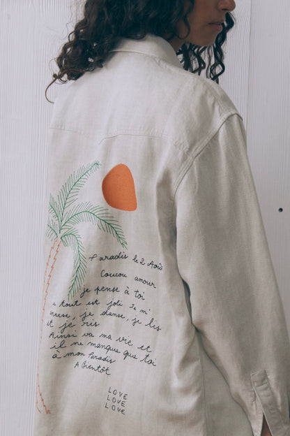 Maison Labiche | Denim Sandstone Postcard Shirt
