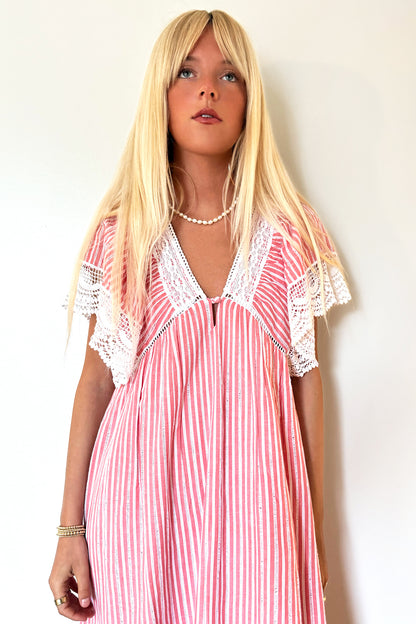 Louise Misha Ashila Dress - Strawberry Stripes