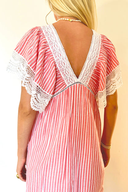 Louise Misha Ashila Dress - Strawberry Stripes