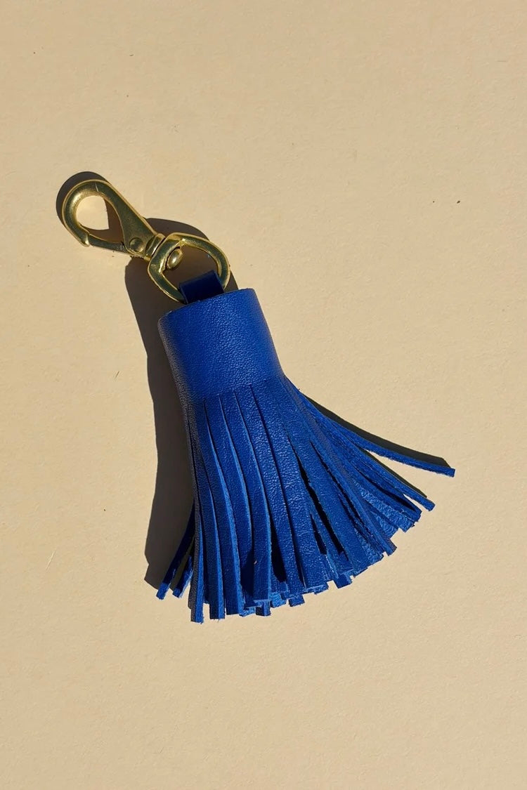 Primecut Keychain - Lapis Leather Tassel