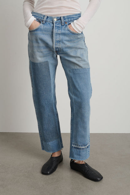 B SIDES - Vintage Patchwork Jean No. 2 in Vintage Indigo