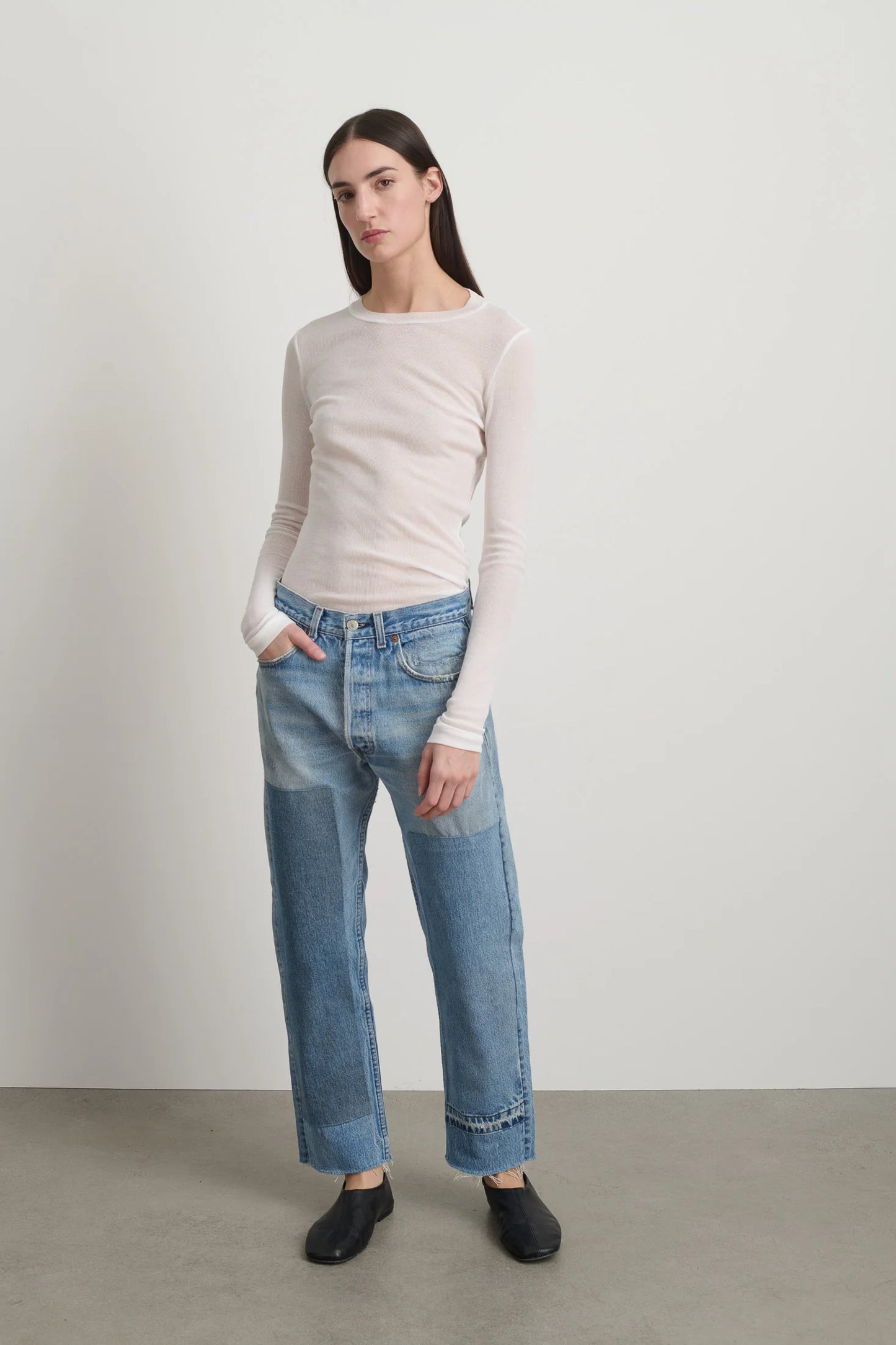B SIDES - Vintage Patchwork Jean No. 2 in Vintage Indigo