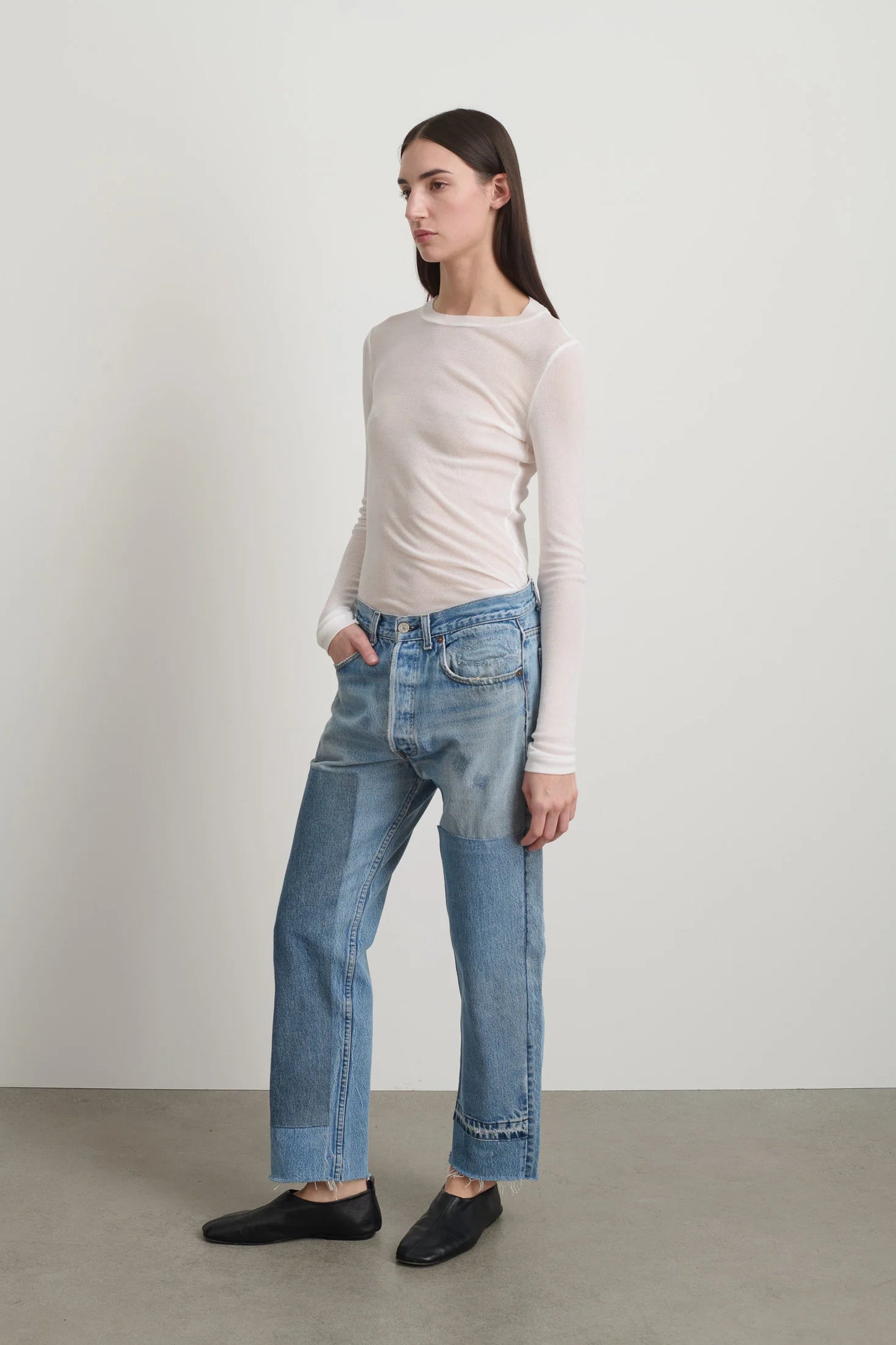 B SIDES - Vintage Patchwork Jean No. 2 in Vintage Indigo