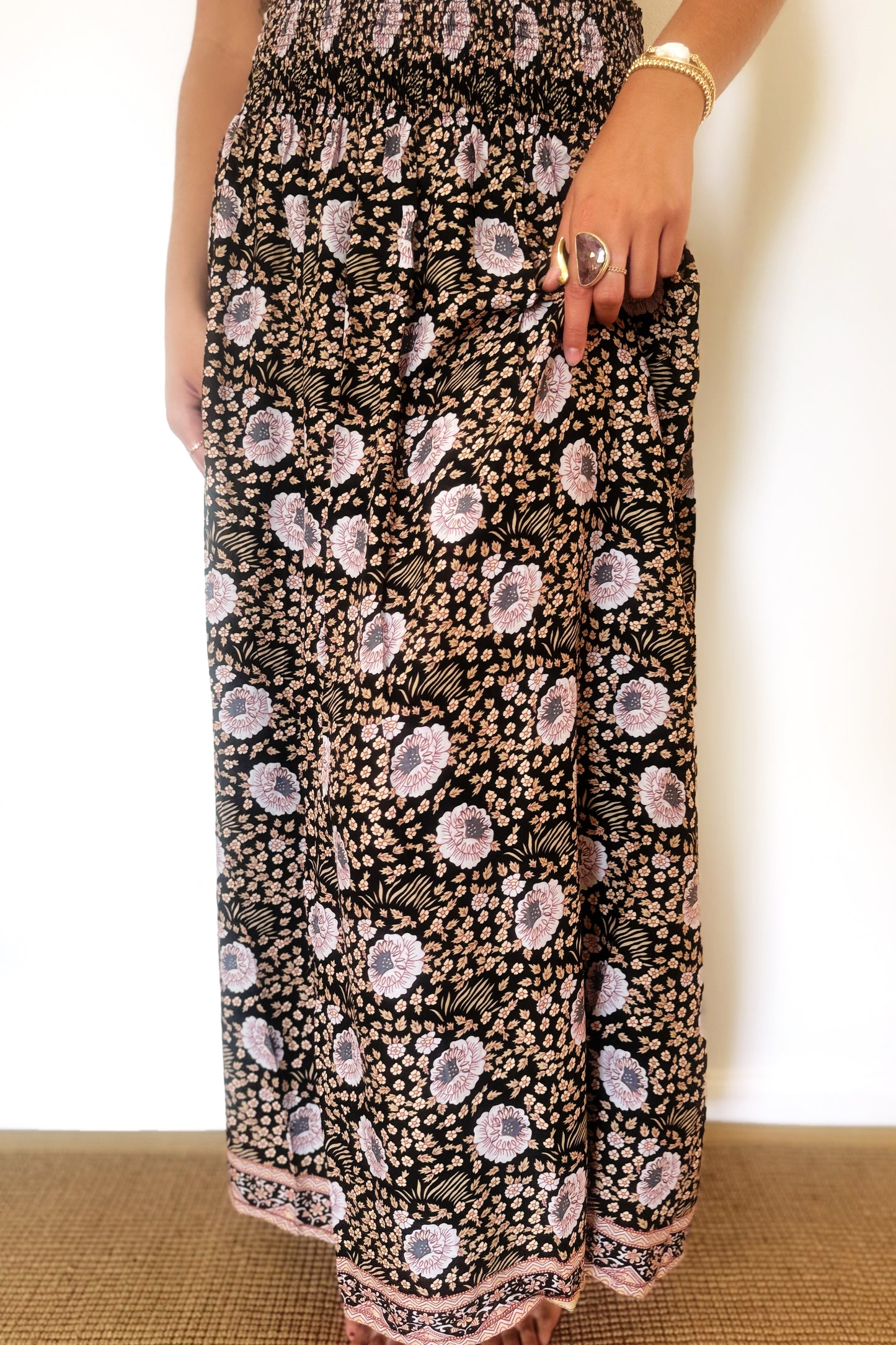 Natalie Martin Bella Skirt - Vintage Flowers Sepia