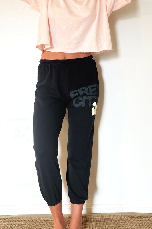 FREECITY Sweatpant - Blackspace/Cream