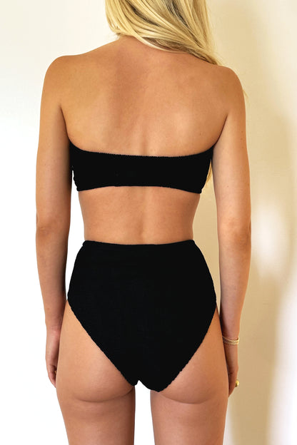 Love & Bikinis Venice High Waisted Bottom - Black