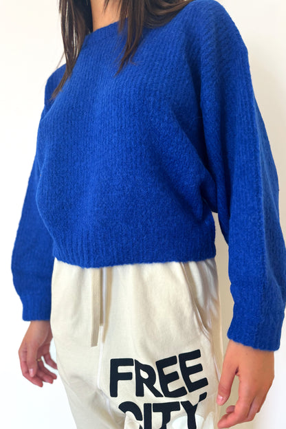 Atelier Delphine Balloon Sleeve Sweater - Blue