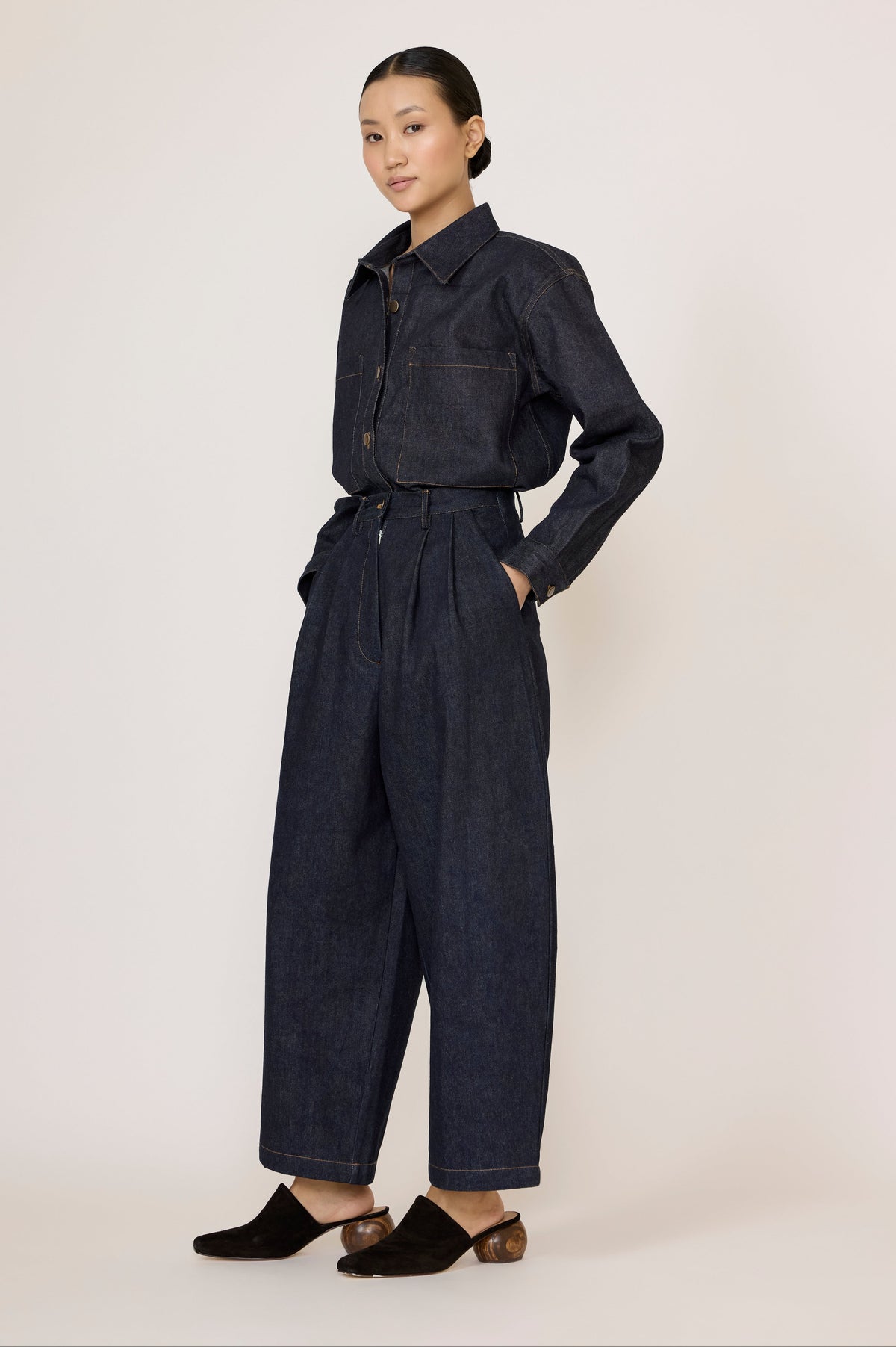 Laude Boyfriend Pant - Dark Indigo