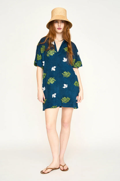 MIRTH Lanai Terry Dress in Adriatic Fig