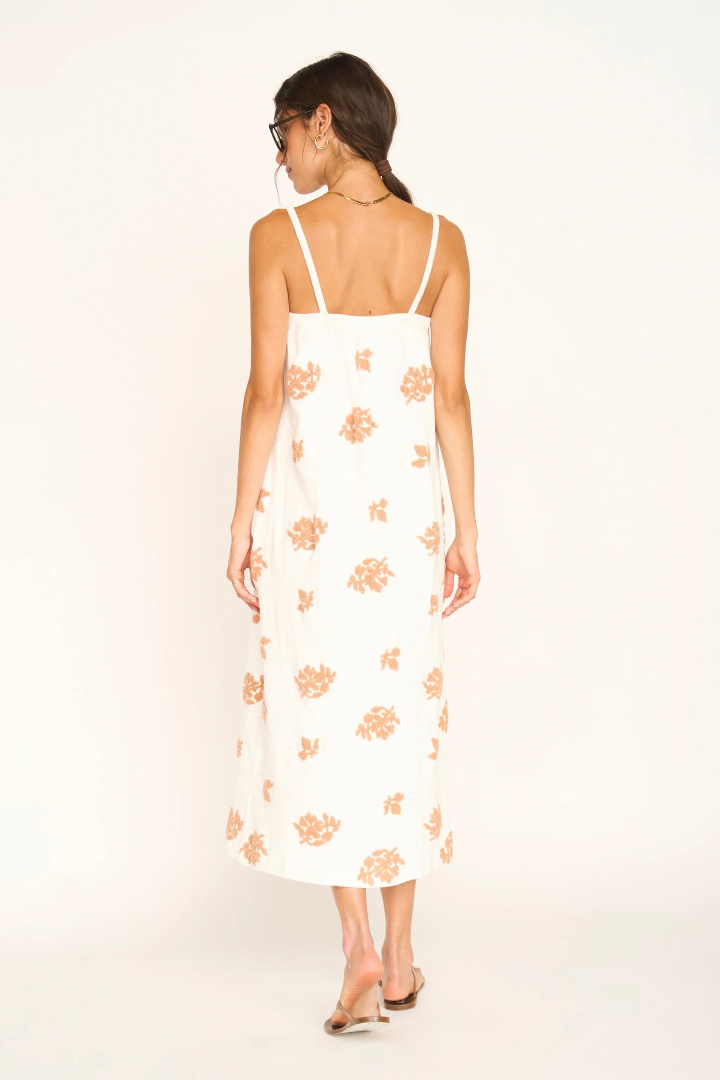 MIRTH Brisbane Terry Dress in Mesa Fig