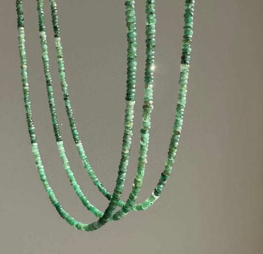 Anokhi Green - Green Ombré Emerald Necklace