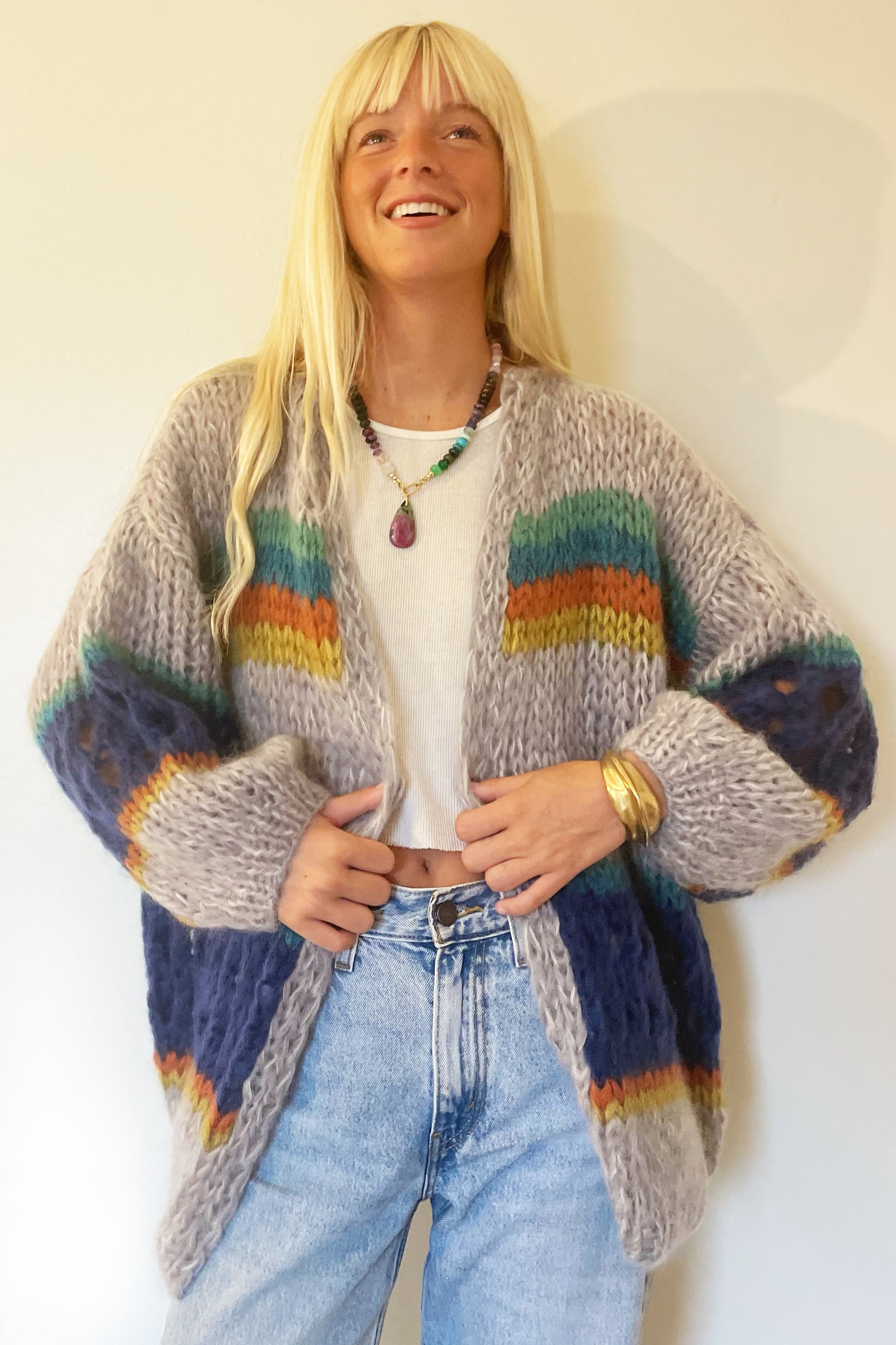 Maiami Stripes Galore Big Cardigan Soft Fall - Main Image